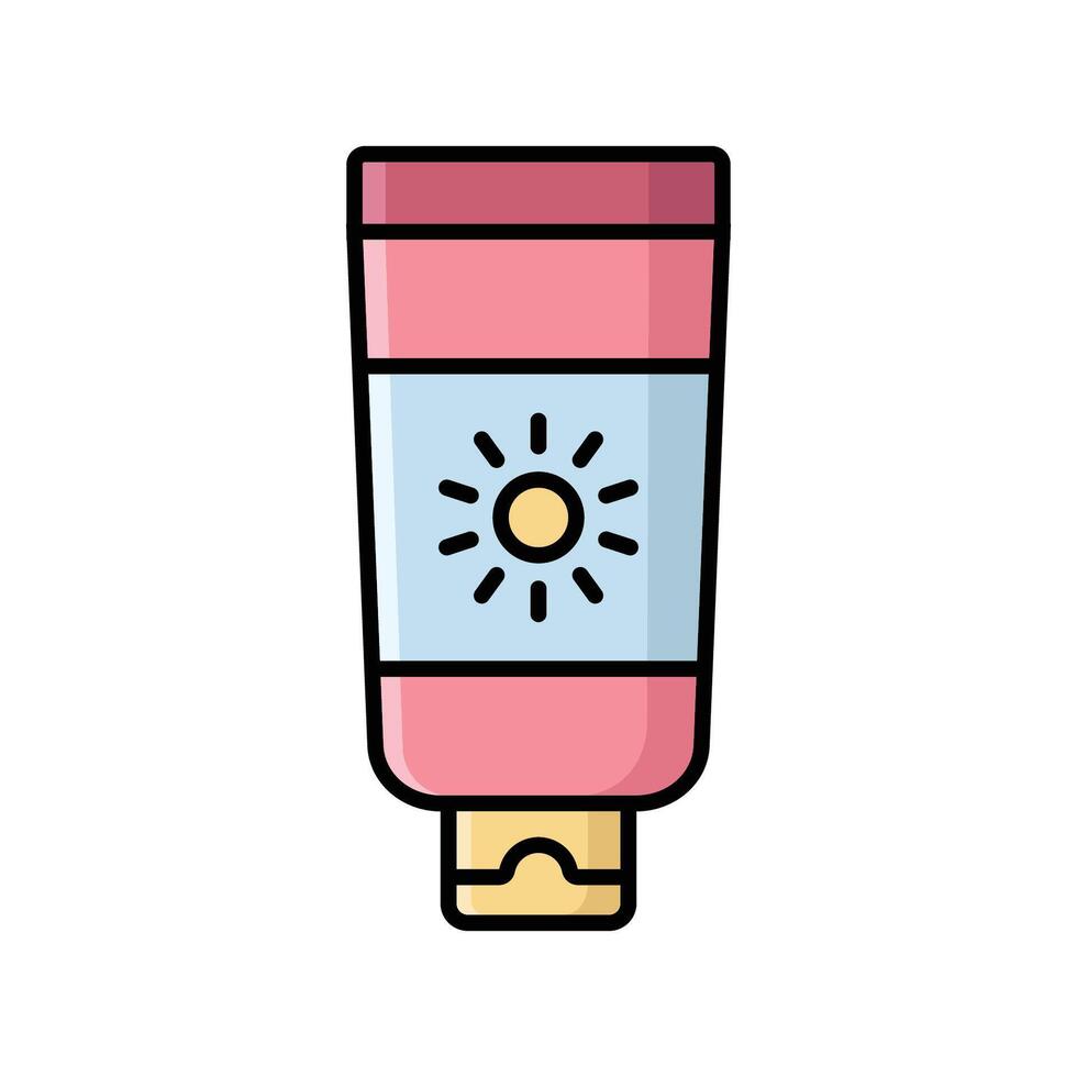 sunscreen icon design template simple and clean vector