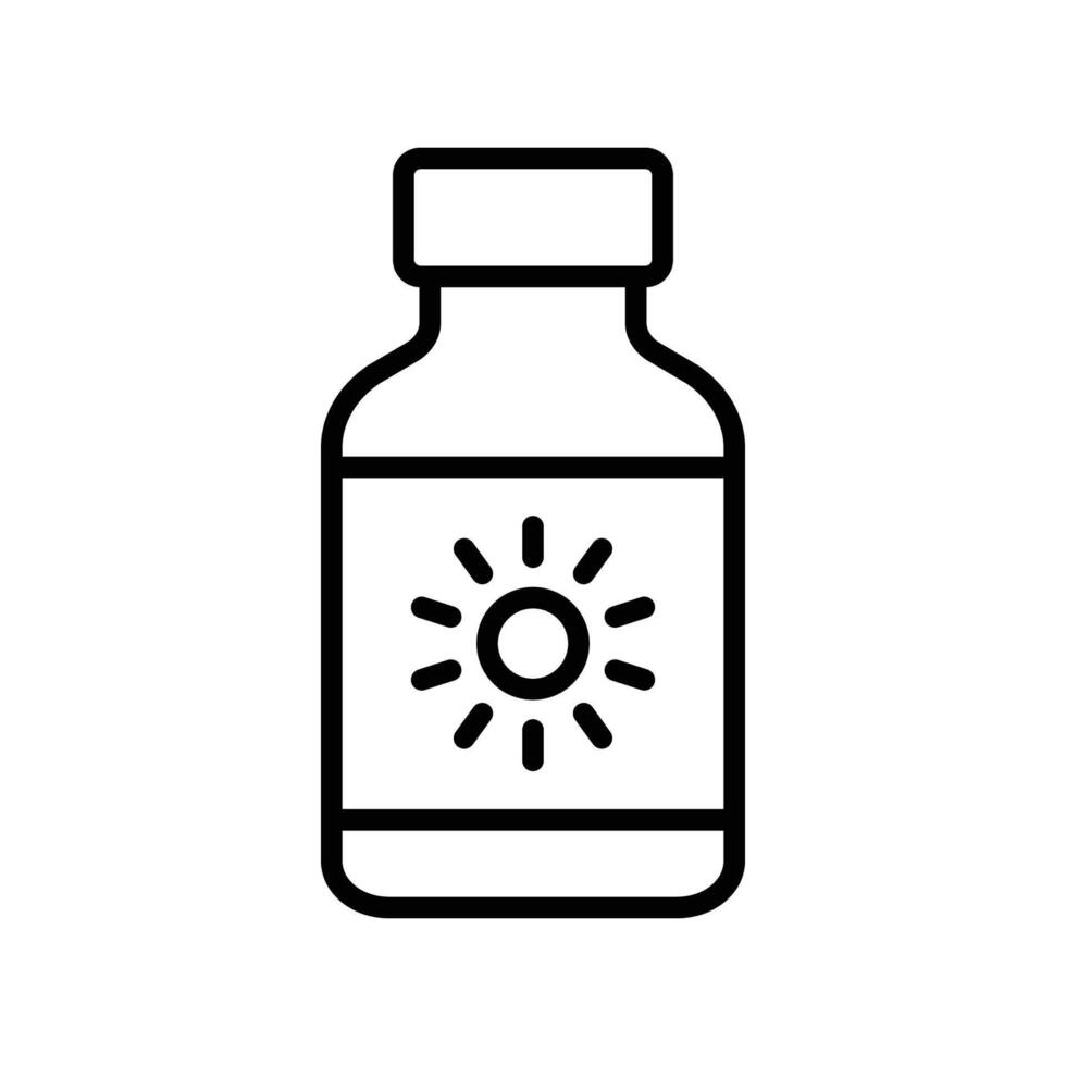 sunscreen icon design template simple and clean vector