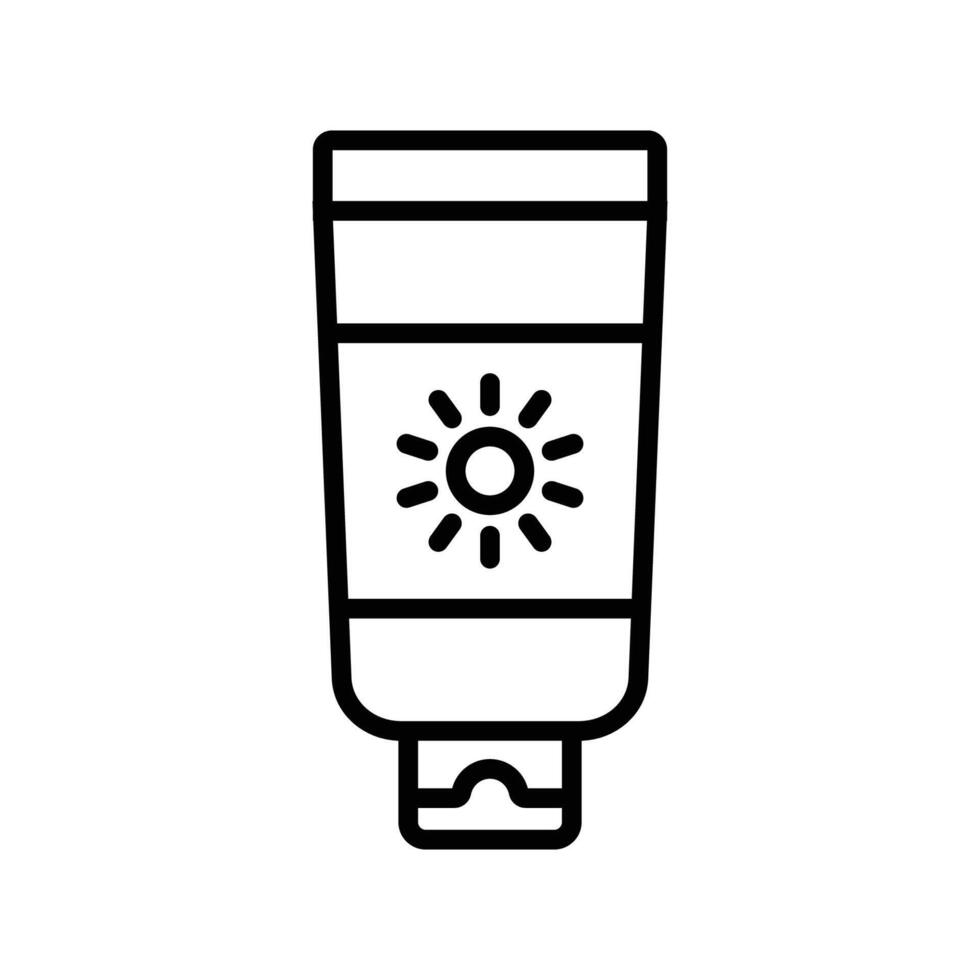 sunscreen icon design template simple and clean vector