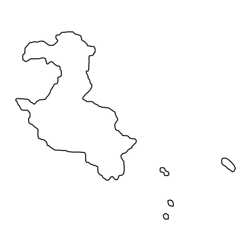 Lifou commune map, administrative division of New Caledonia. illustration. vector