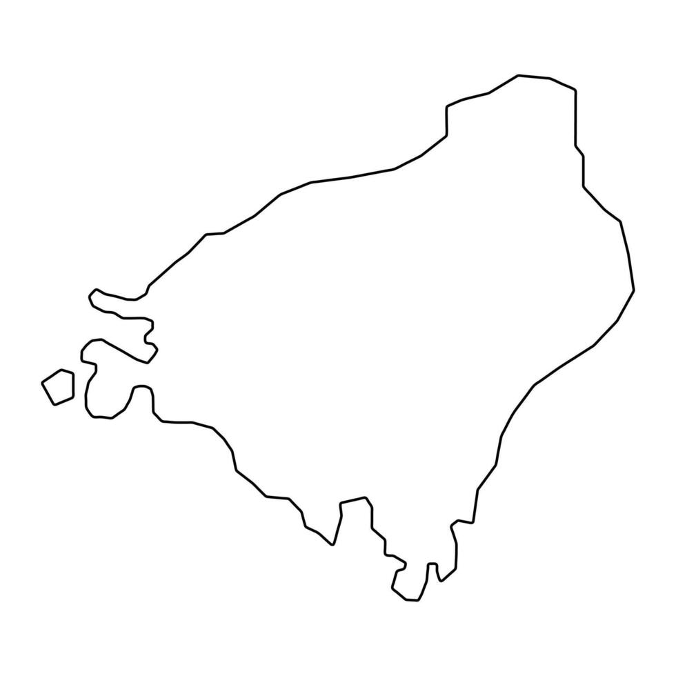 Paita commune map, administrative division of New Caledonia. illustration. vector