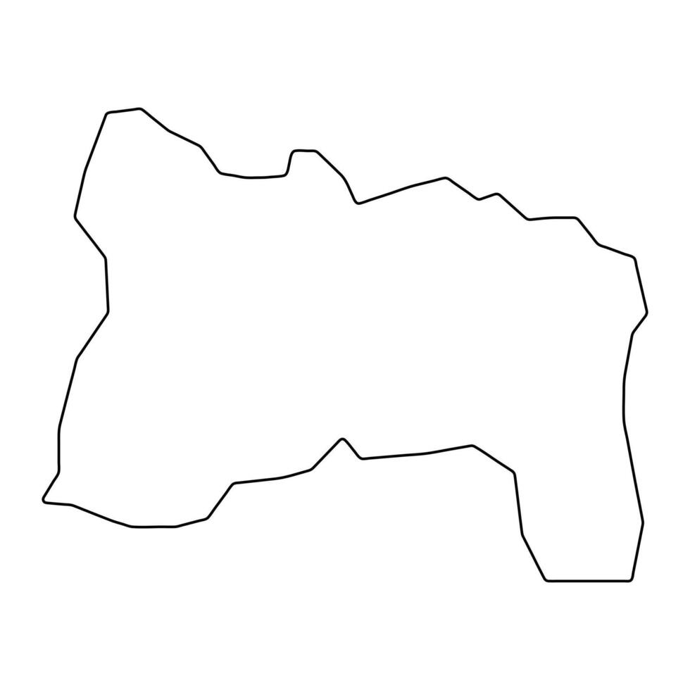 Touho commune map, administrative division of New Caledonia. illustration. vector