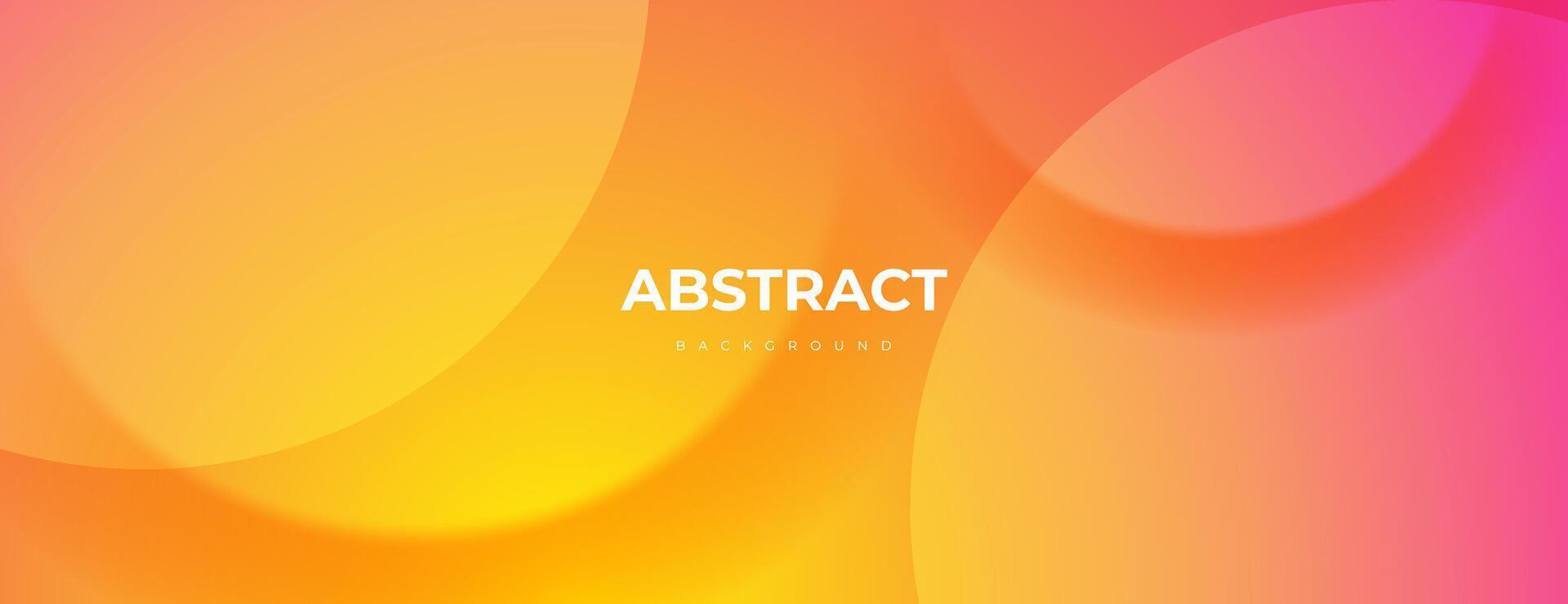 yellow pink gradient abstract background with circle shapes. great for banner, presentation, website, poster, cover, social media design. vector