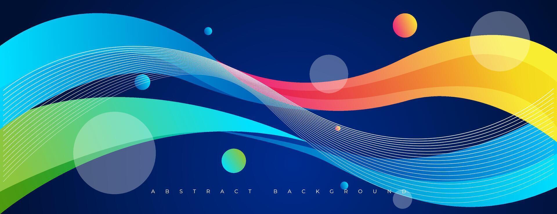 colorful wave fluid background with wavy lines. great for wallpaper, banner, poster, website, cover, brochure. vector
