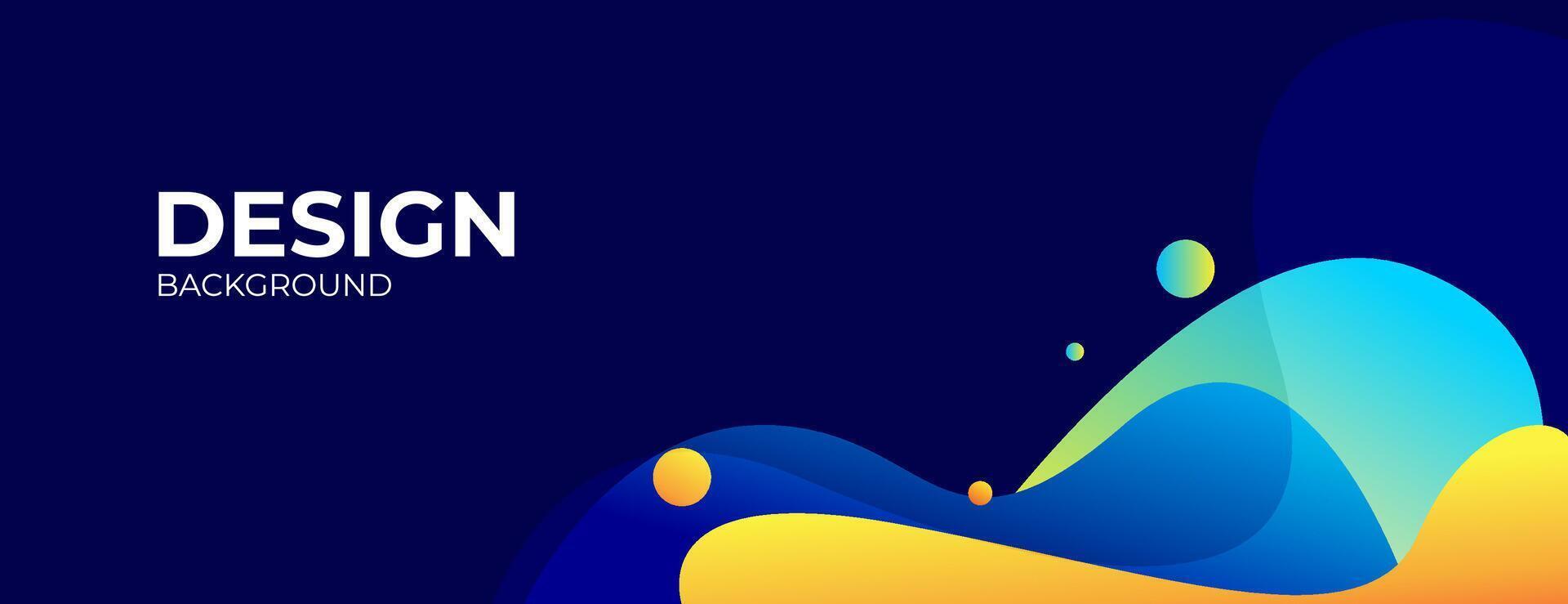 colorful gradient fluid shapes background with space for text. great for banner, poster, presentation, website. vector