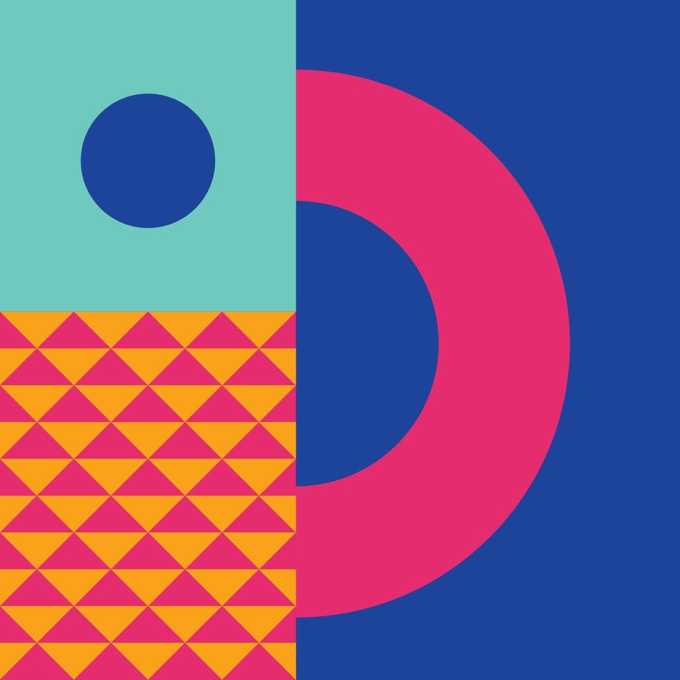 Abstract Asymmetric Full Colour vector