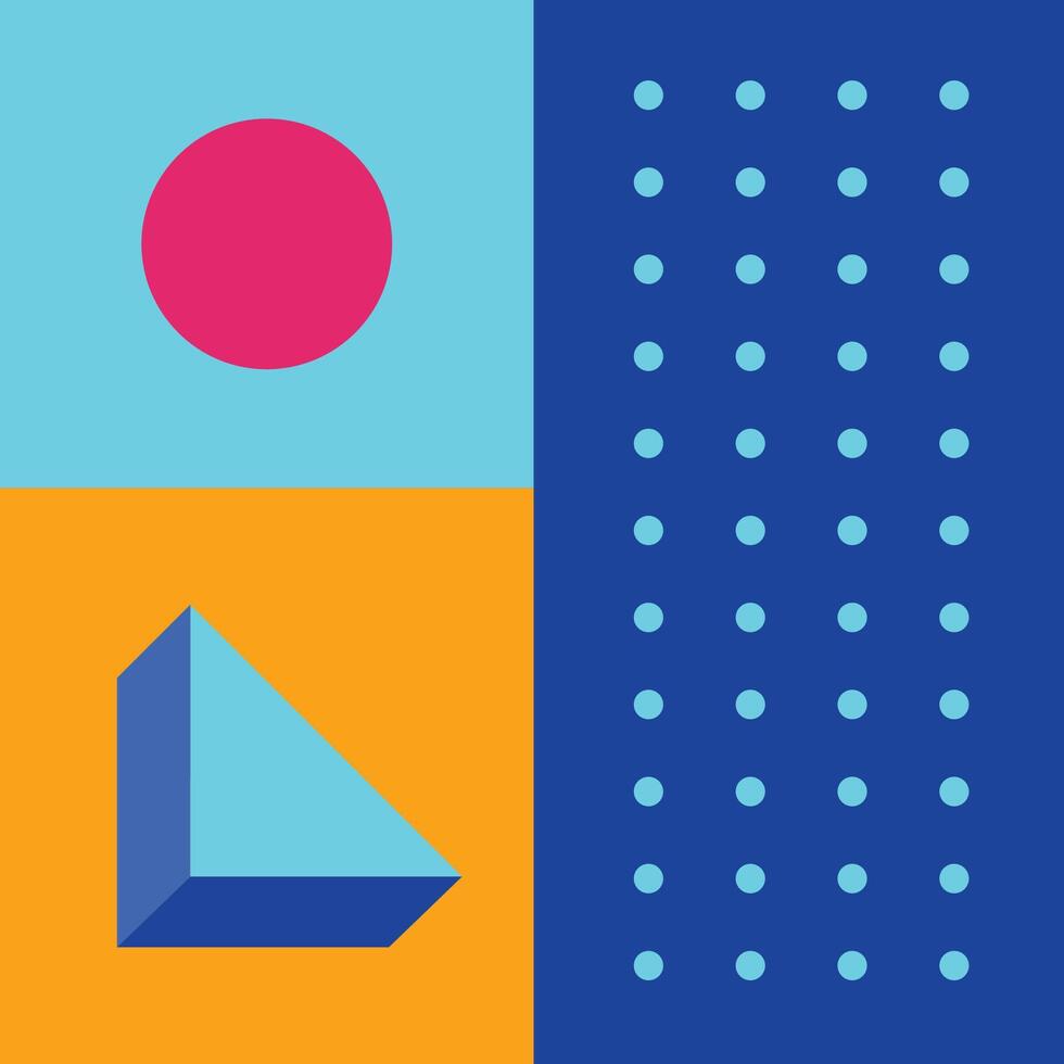Abstract Asymmetric Full Colour vector