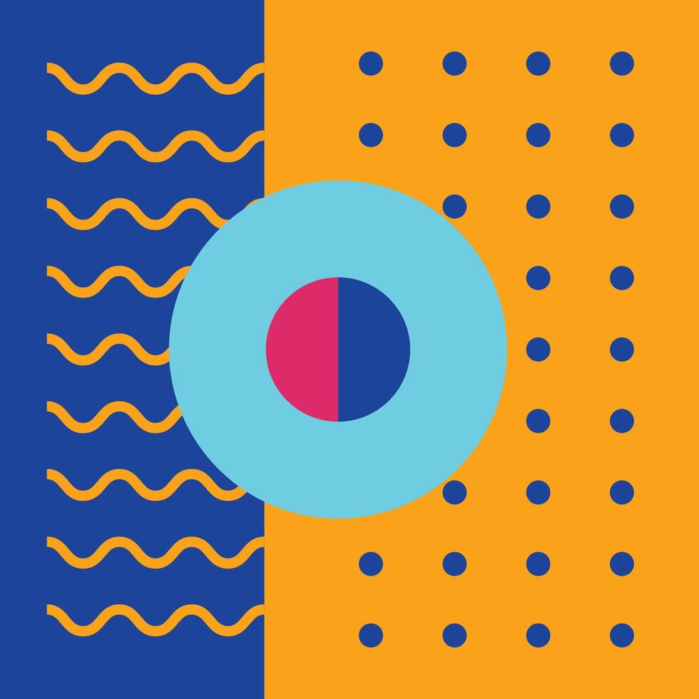 Abstract Asymmetric Full Colour vector