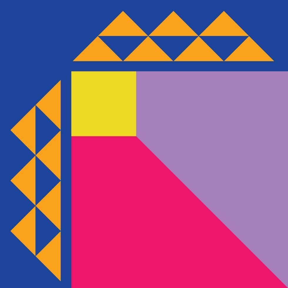 Abstract Asymmetric Full Colour vector