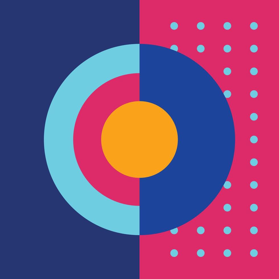 Abstract Asymmetric Full Colour vector