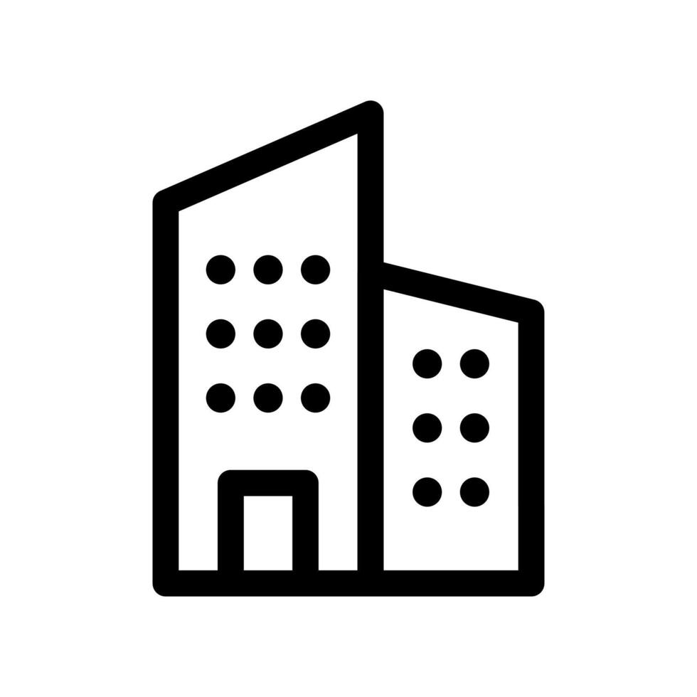 Building, office icon vector