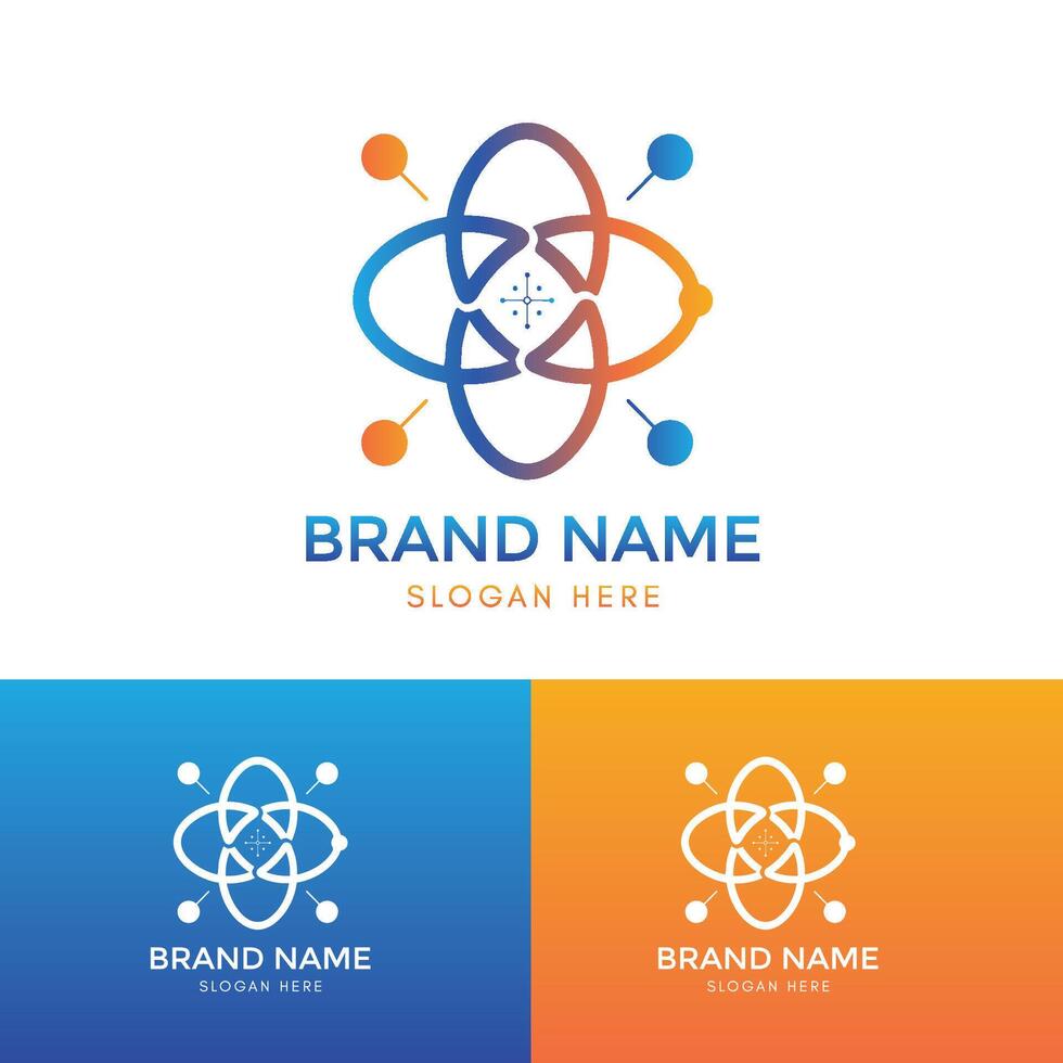Scientific Logo design illustration Science Log vector