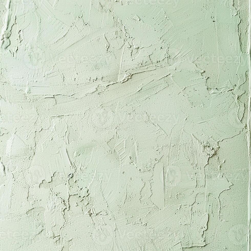 Sage green textured background with a rough plaster or concrete surface. photo