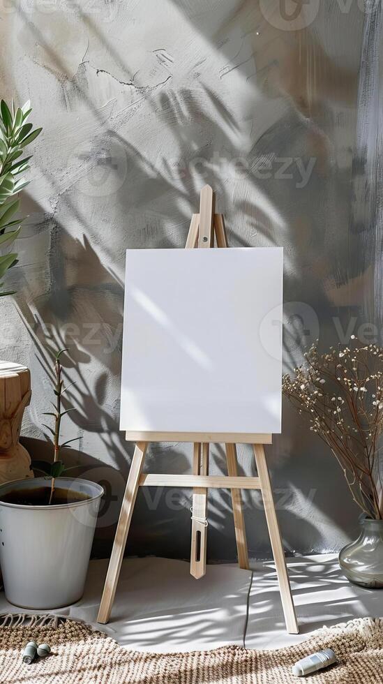 blank Wedding Sign template on easel Mockup, Elegant Frame Table Sign Mockup, professional photography photo