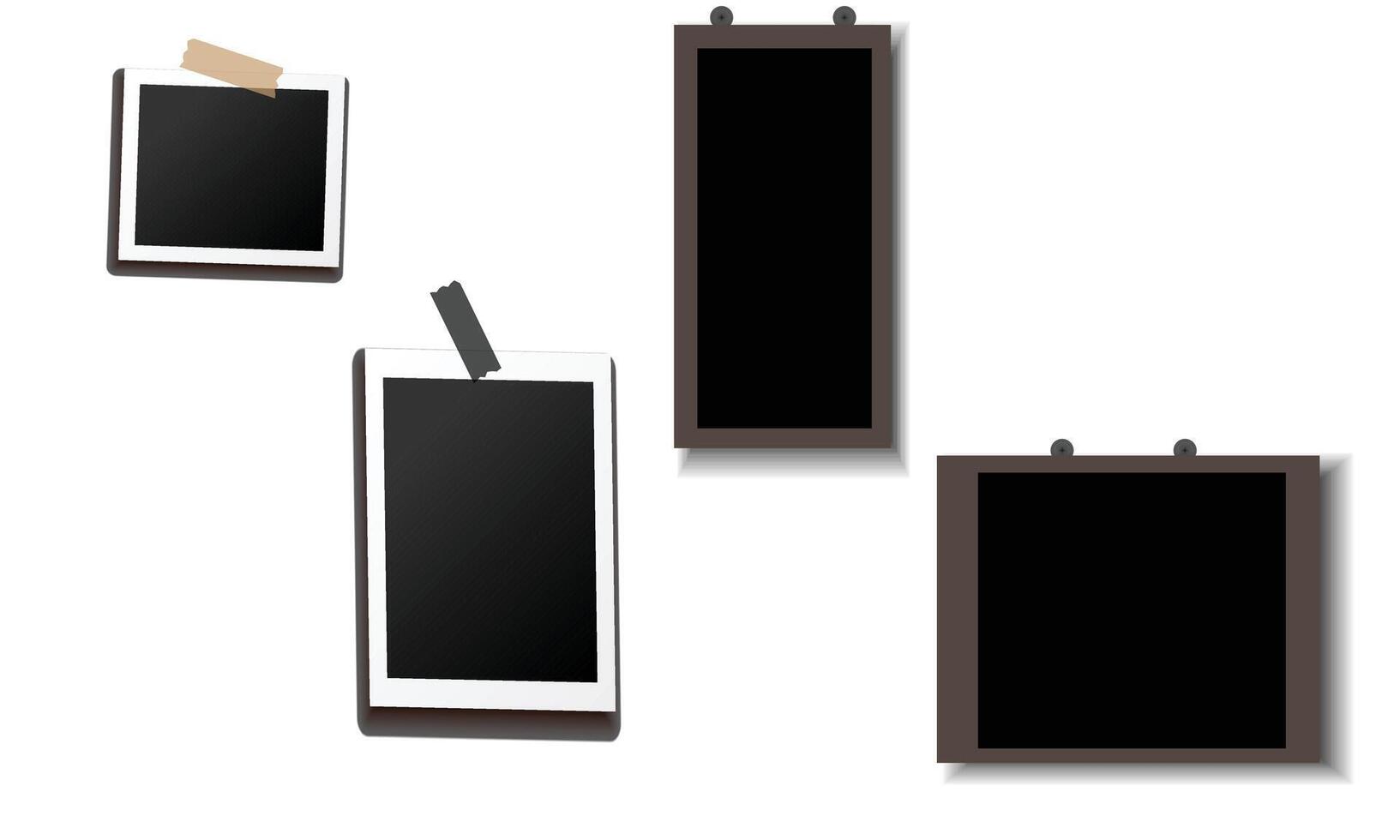 Various photo frame collection vector