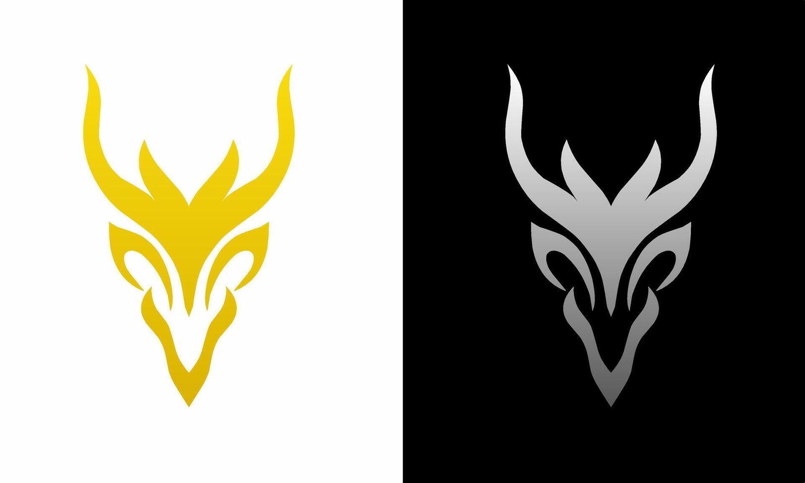 emplate logo design symbol deer head vector