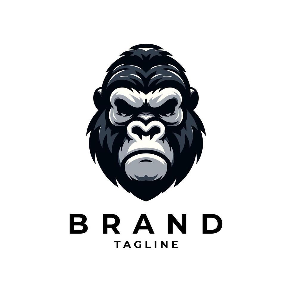 Gorilla logo design vector