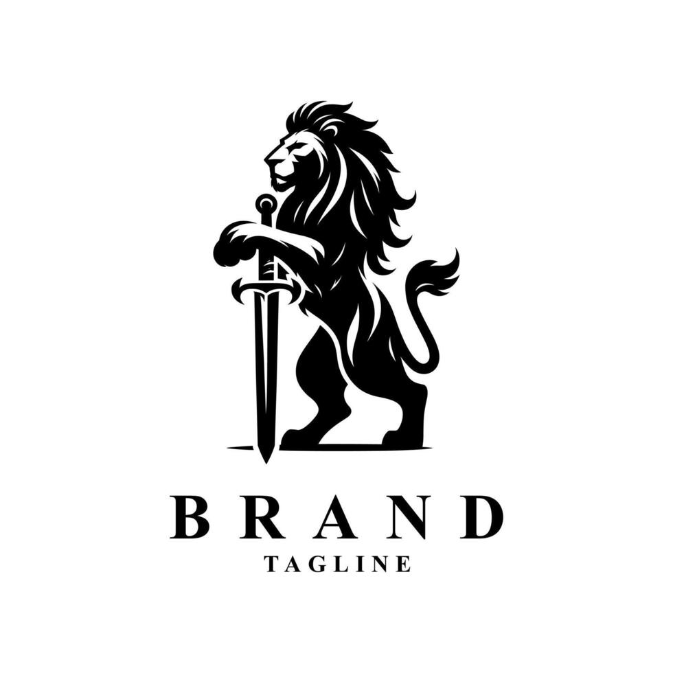 Lion logo design vector
