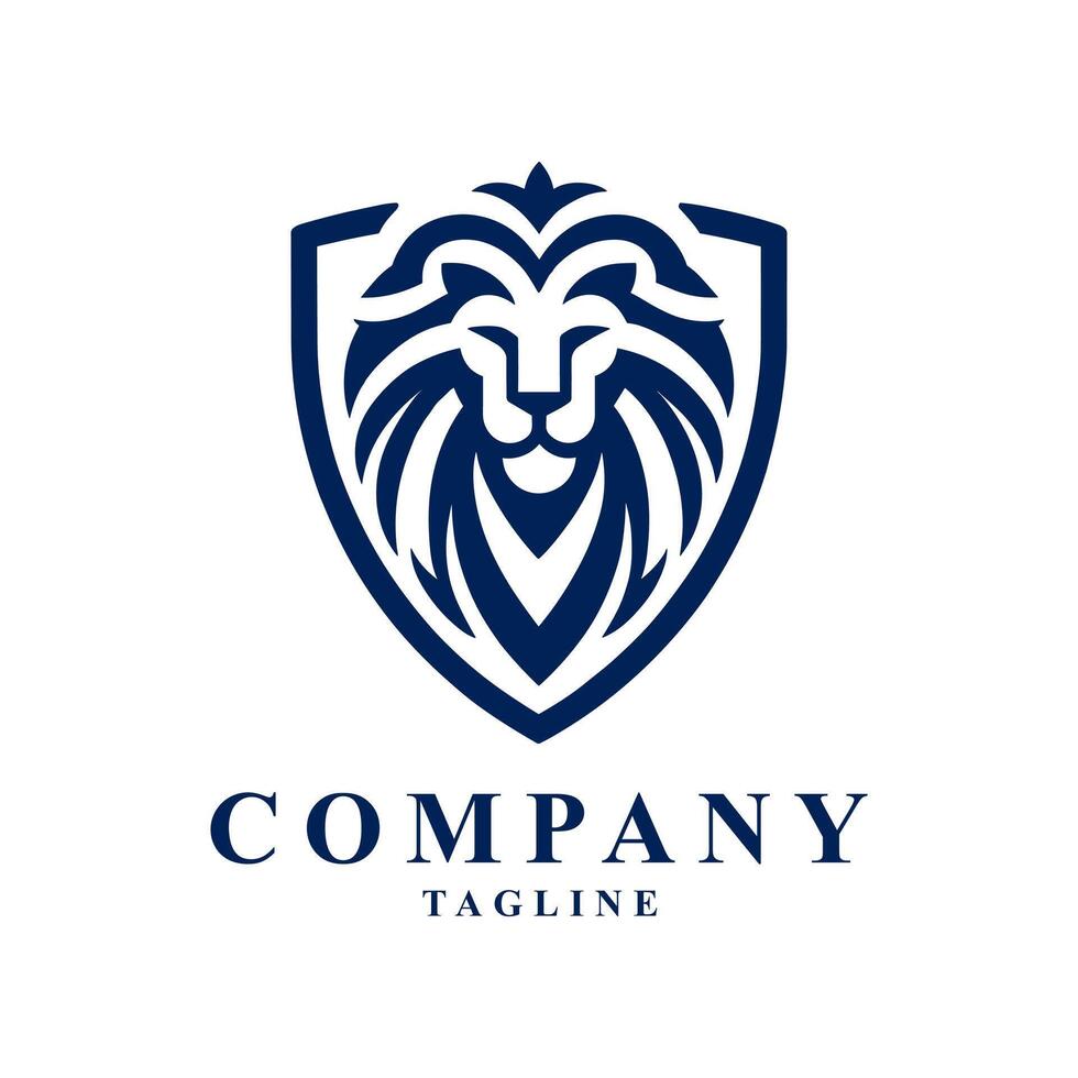 Lion logo design vector