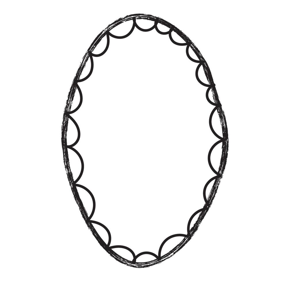 illustration with textured wreath vector
