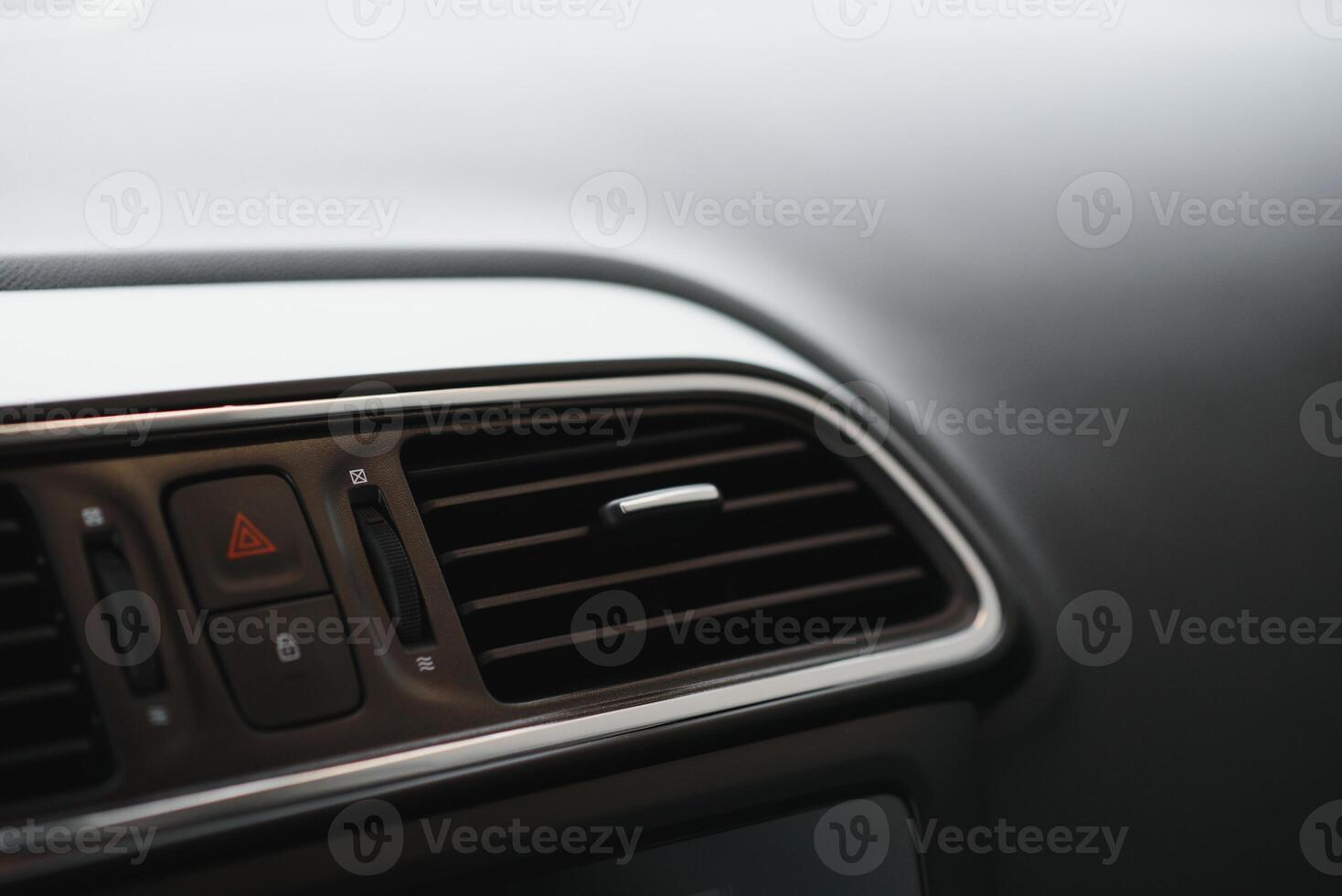 interior modern car elements, close-up photo