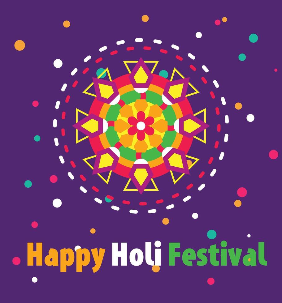 Holi festival background. Happy Holi Text with People dancing, playing with Colors, vector