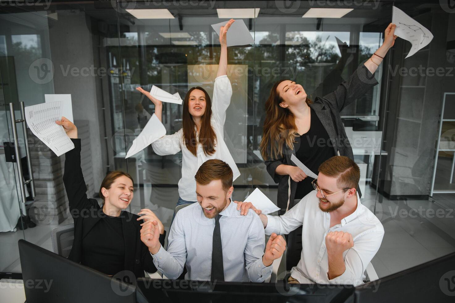 Business Team Finance Stock Exchange Busy Concept photo