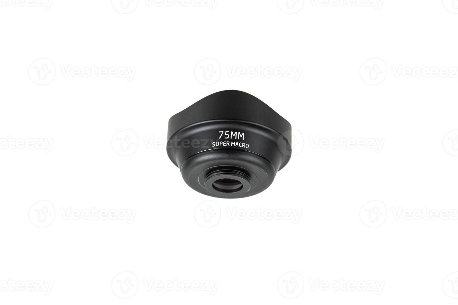Macro lens for smartphone. Isolate on a white back photo