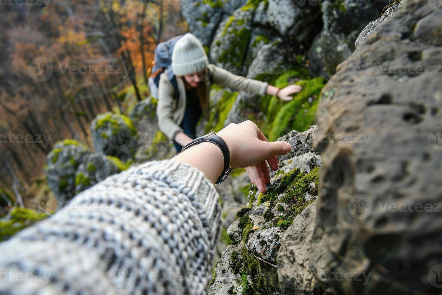 Helping hand, the psychological concept of aid and support, symbolizing compassion and empathy, fostering connections and resilience through acts of kindness and assistance. photo