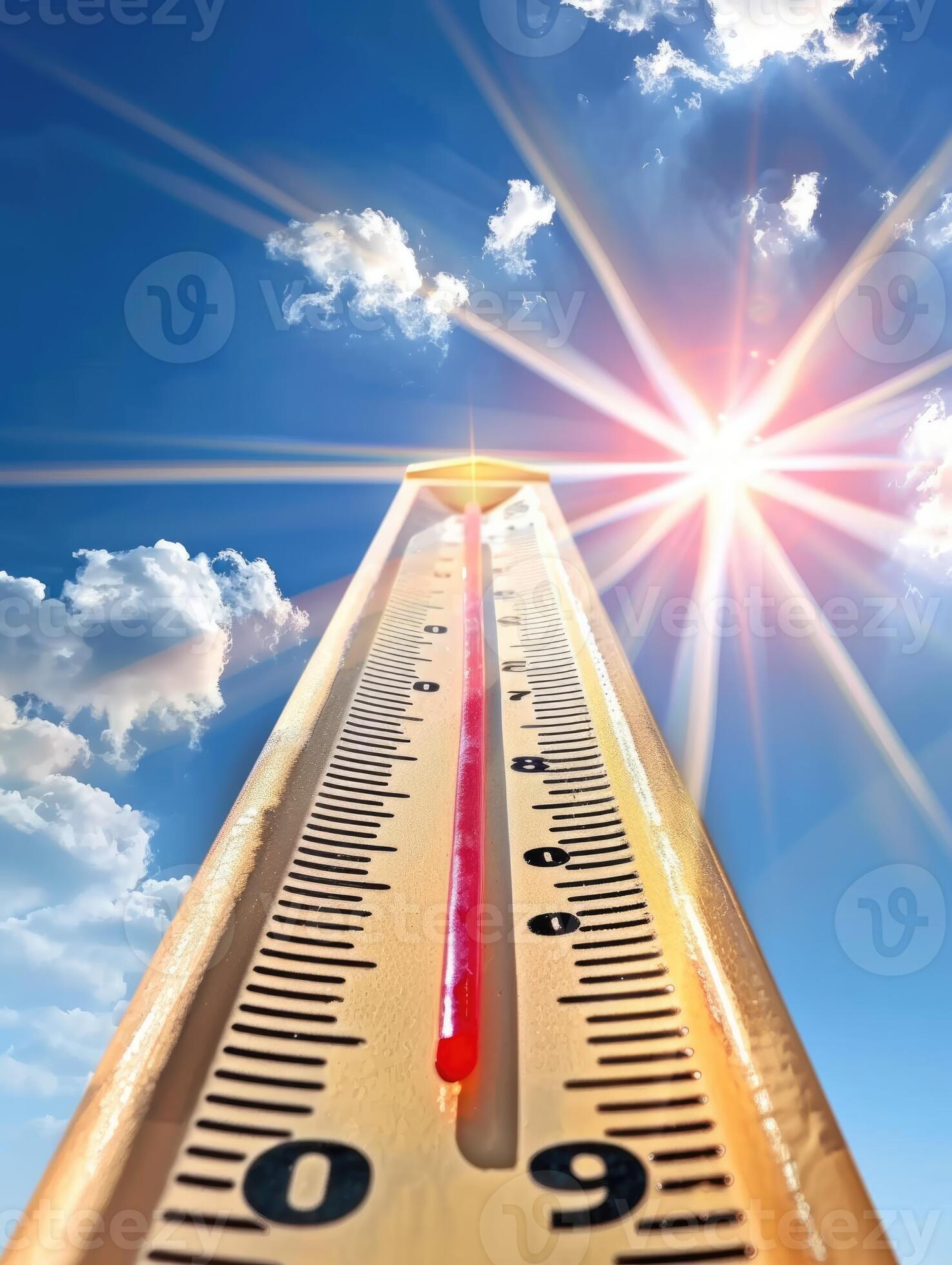 Blazing summer heat - show heat wave, high summer temperatures ...