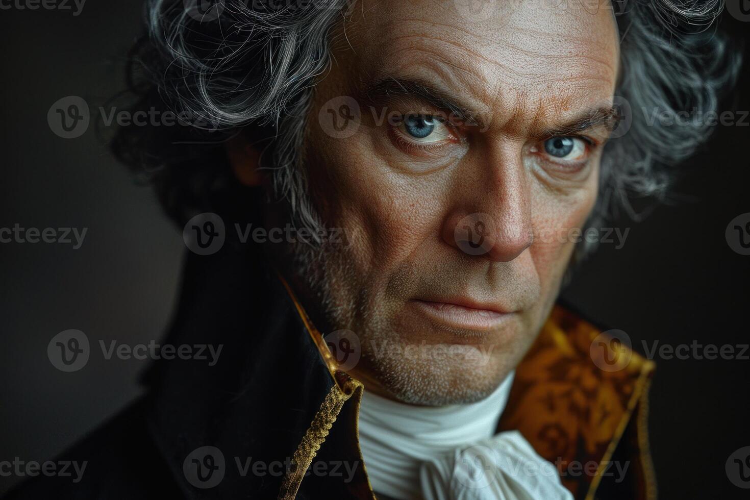 Musical genius - german composer, pianist, and conductor - Ludwig Van Beethoven, a pivotal figure bridging classicism and romanticism, whose timeless compositions resonate worldwide. photo