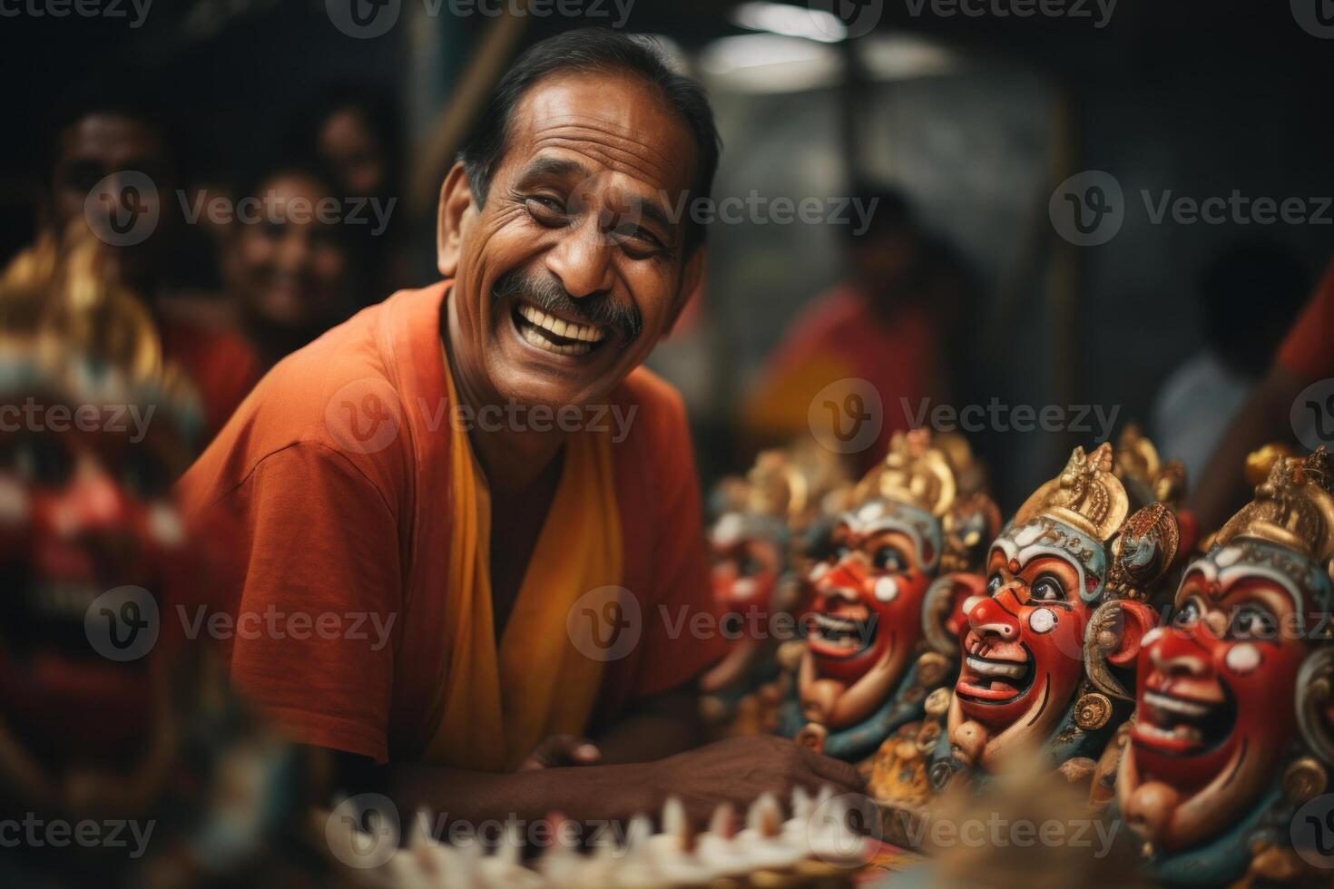 Colourful Ratha Yatra festivities, capture the essence of happiness and togetherness during the revered Hindu chariot festival, a kaleidoscope of cultural joy. photo