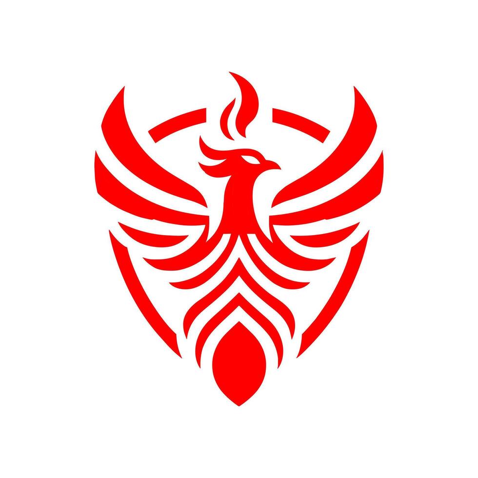 Phoenix logo design vector