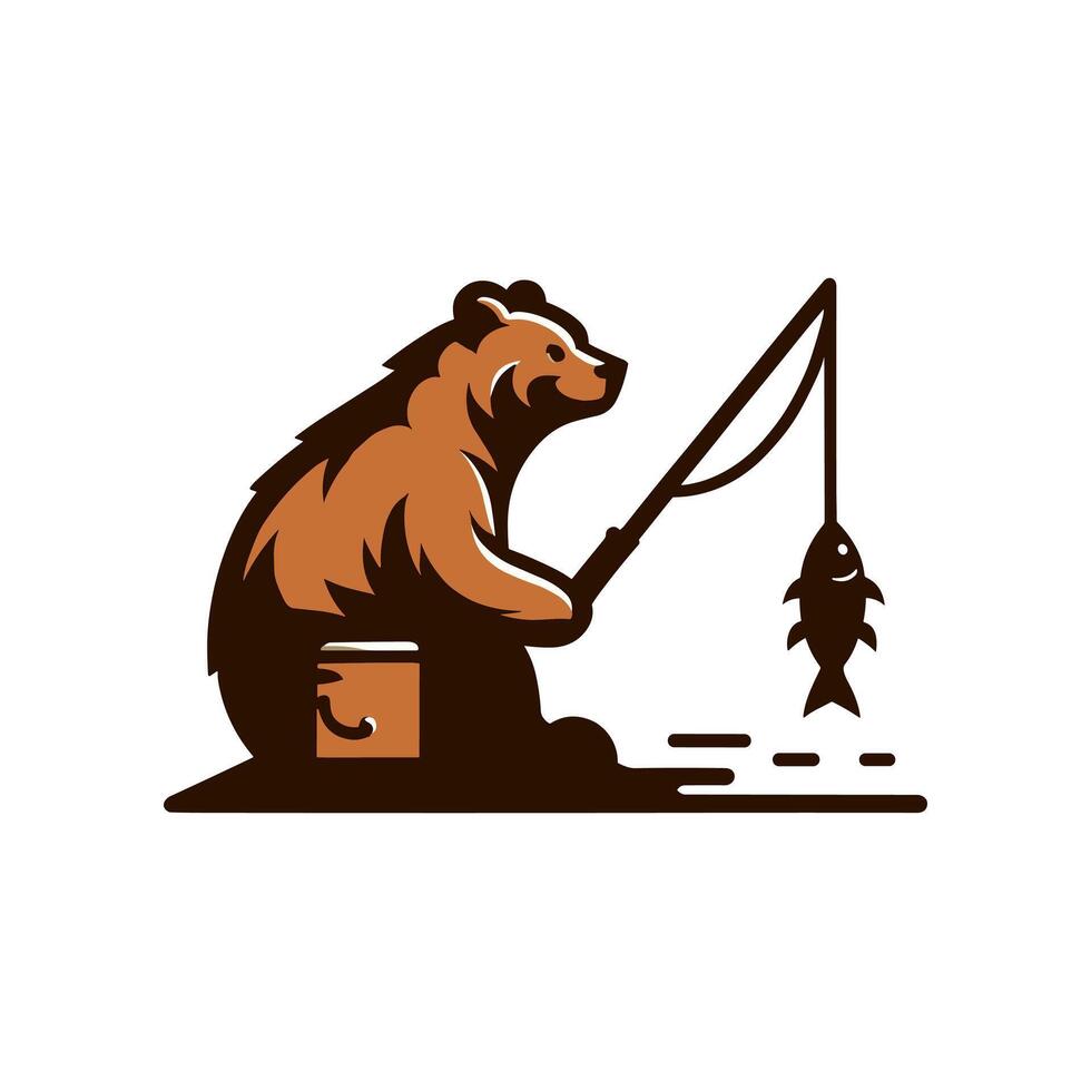 Bear logo design vector
