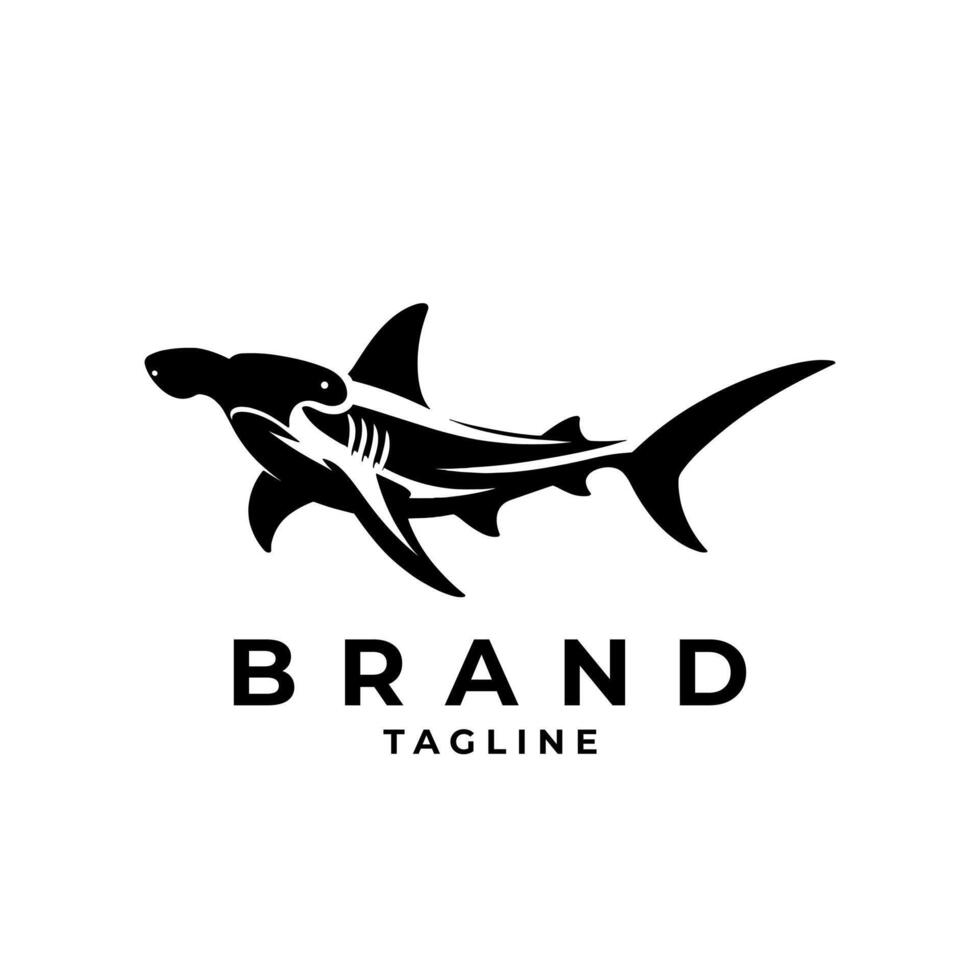 Shark Logo Ideal for Ocean Conservation and Sports Brands vector