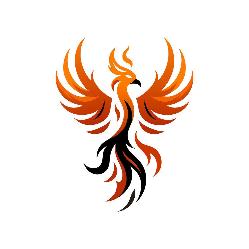 Phoenix logo design vector