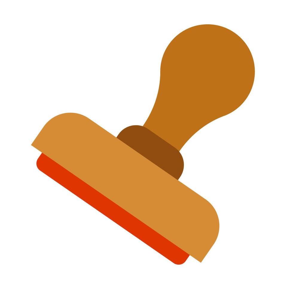 Flat design stamp icon. vector