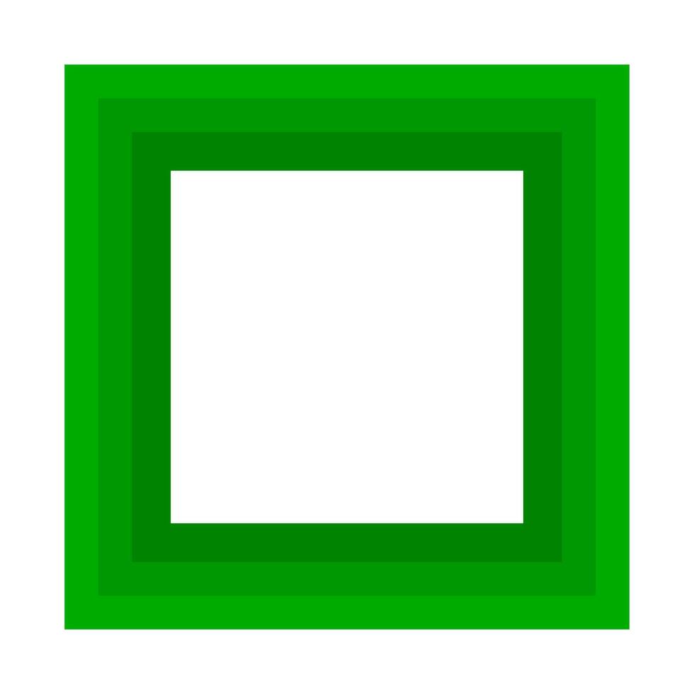 Green modern square logo. vector