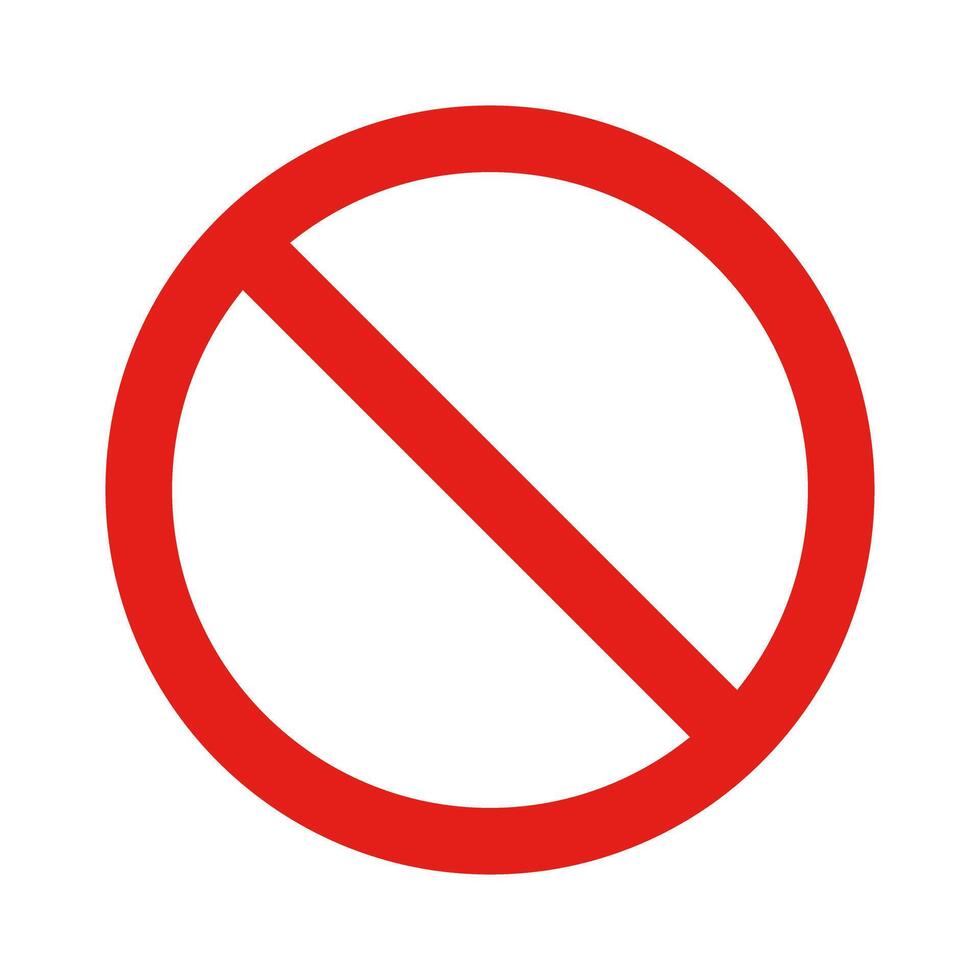 Prohibited icon. Restriction icon. Regulation. vector