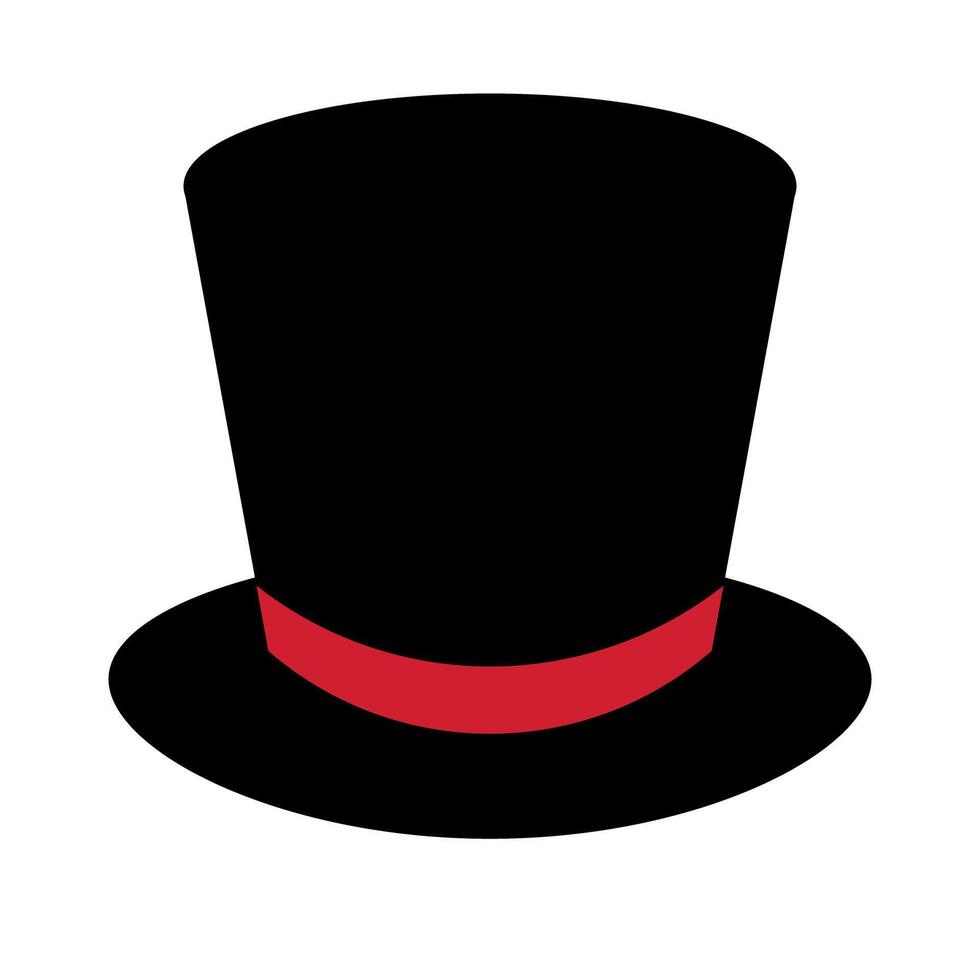 Top Hat icon. Magician icon. vector
