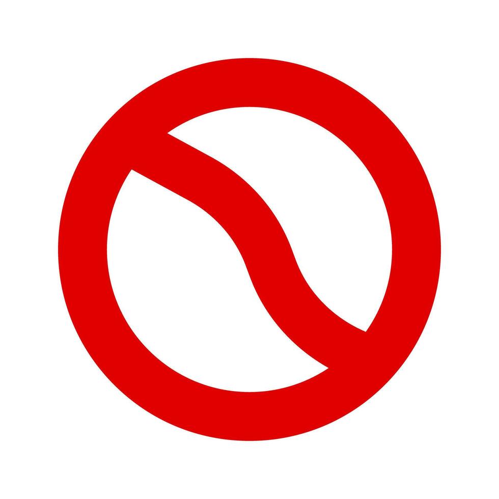 Modern prohibition icon. Regulation or restriction icon. vector