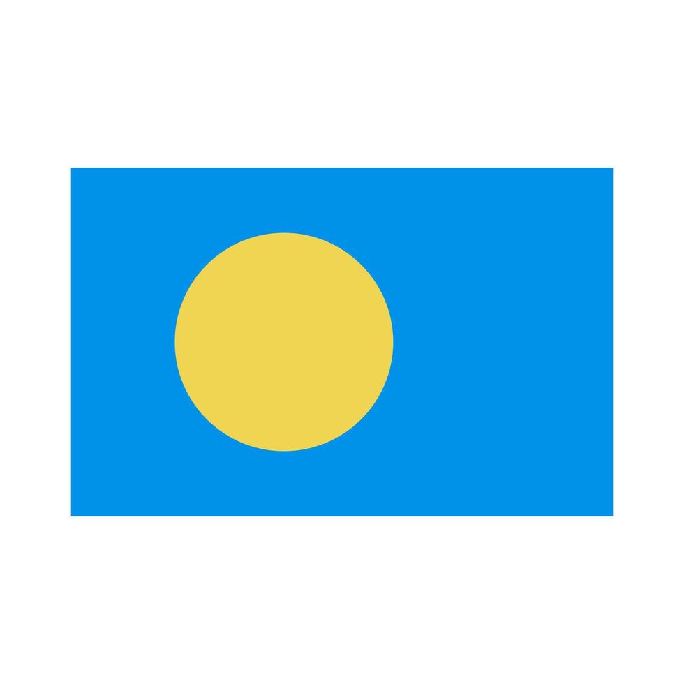 Flag of the Republic of Palau. vector