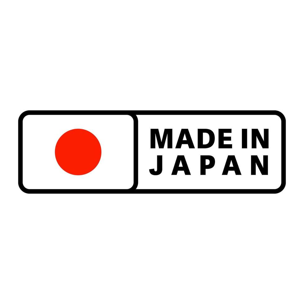 MADE IN JAPAN icon. vector