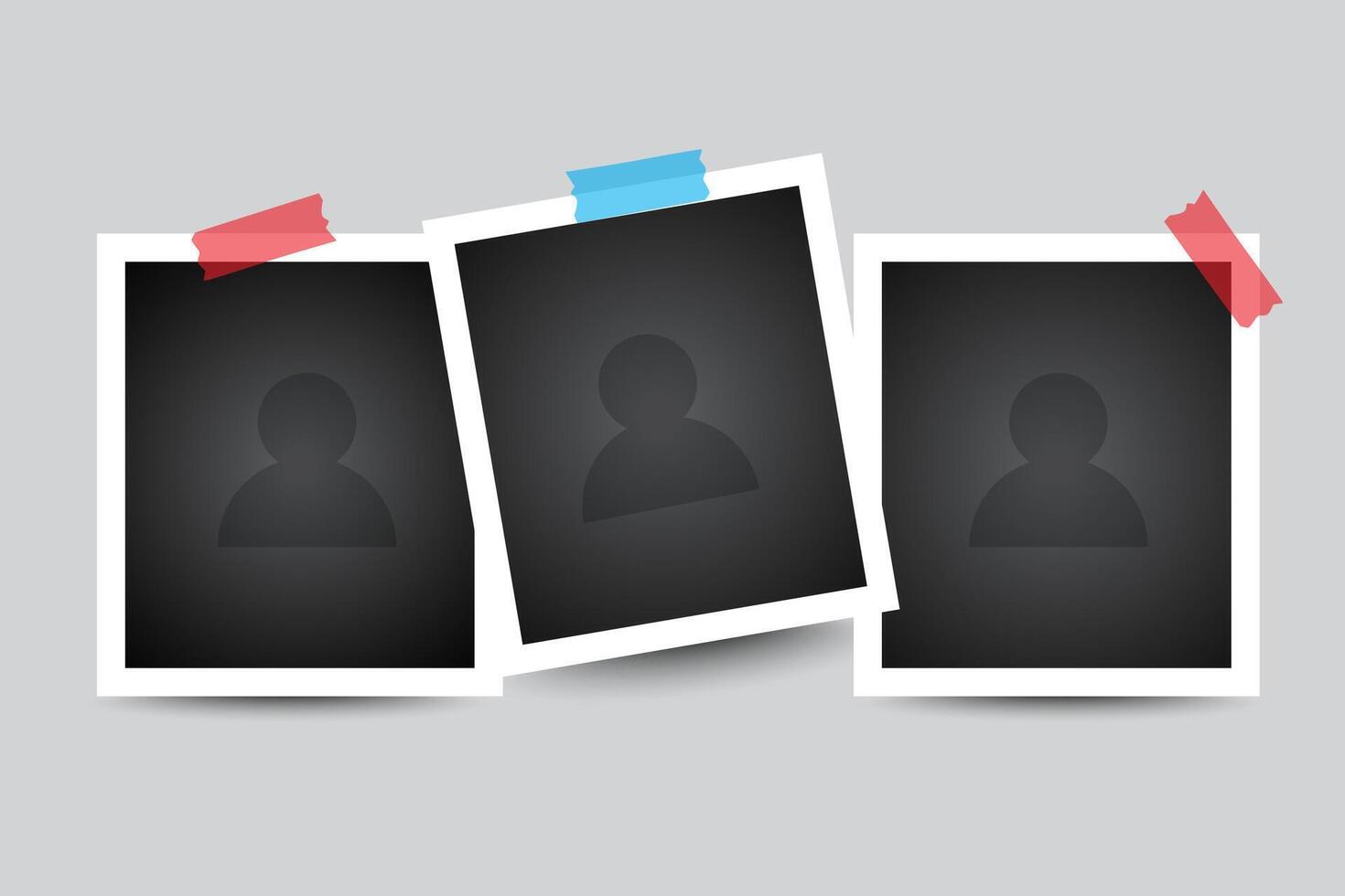 Collection Photo booth picture frames vector