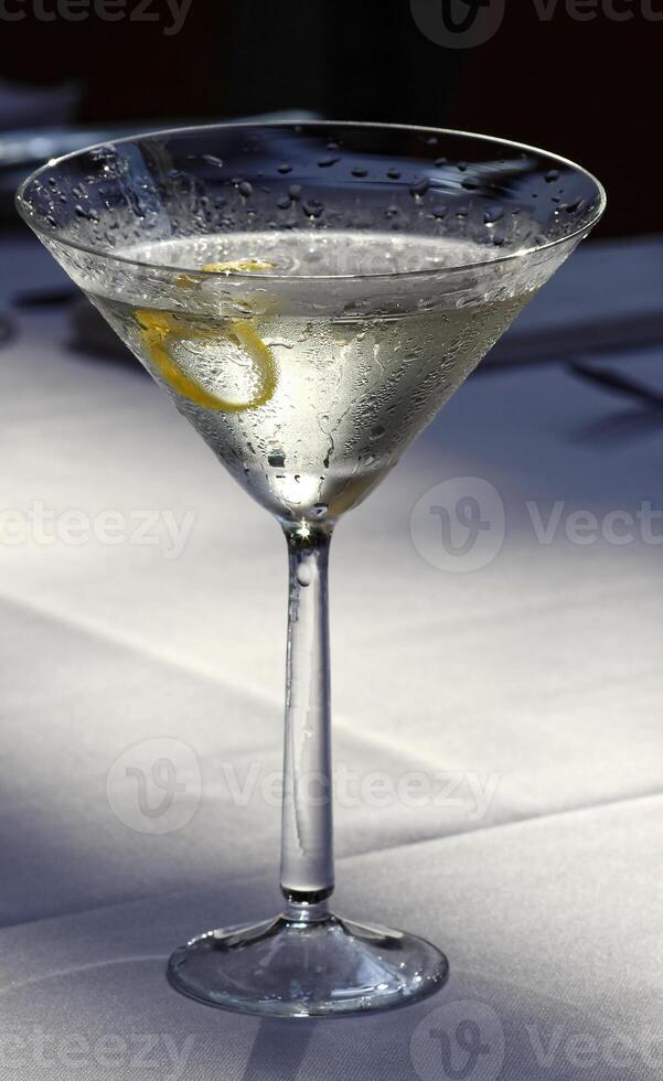 Lillet Blanc, drink with tonic water, lillet blanc, tangerine syrup, dehydrated strawberry and mint photo