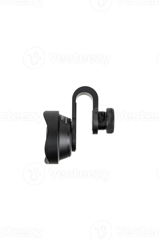Macro lens for smartphone. Isolate on a white back photo