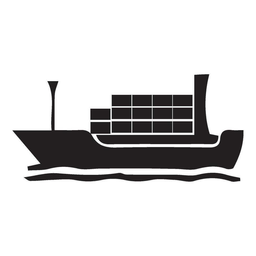tanker cargo ship vector