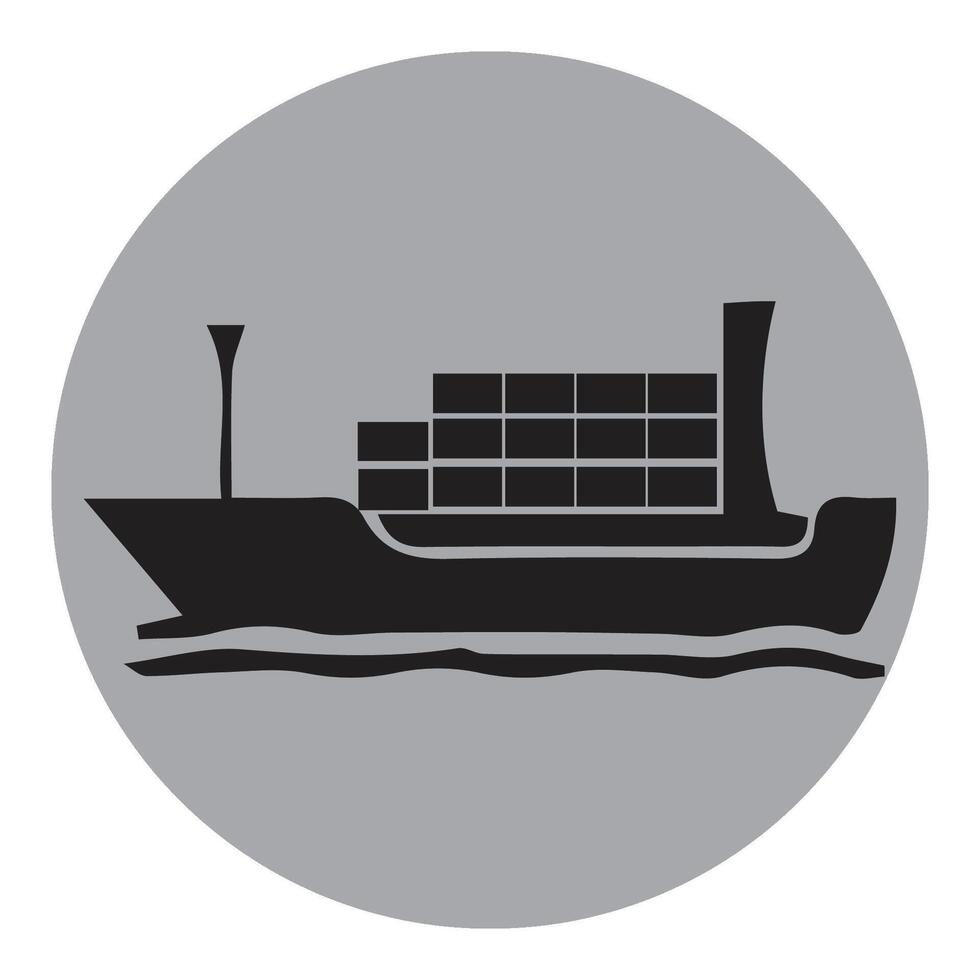 tanker cargo ship vector