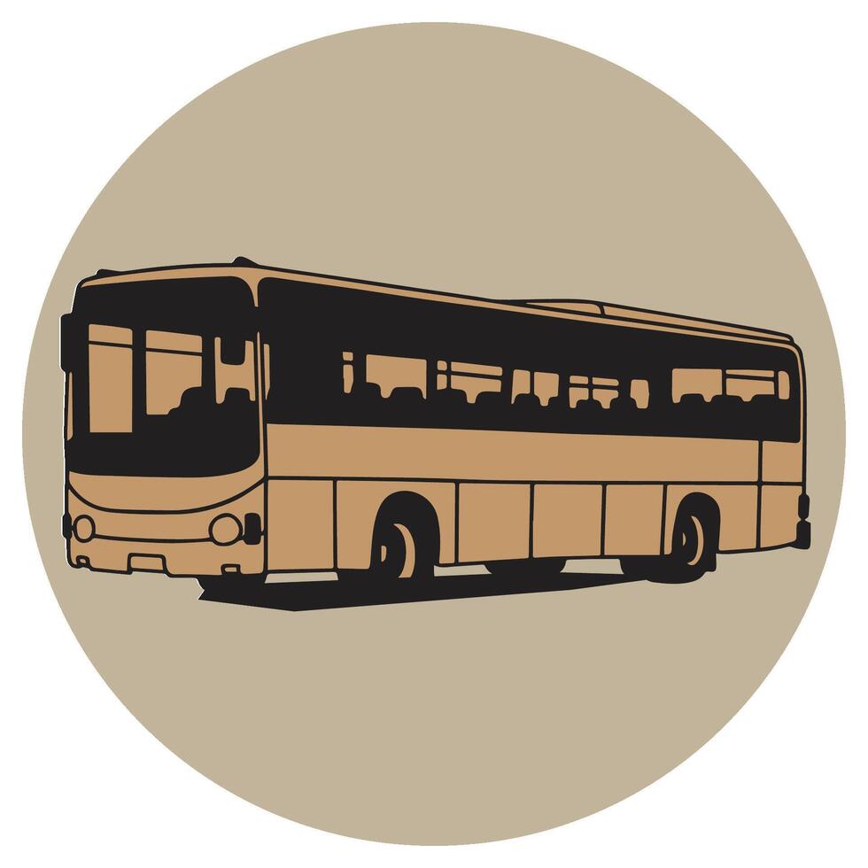 bus car icon vectors illustration symbol design