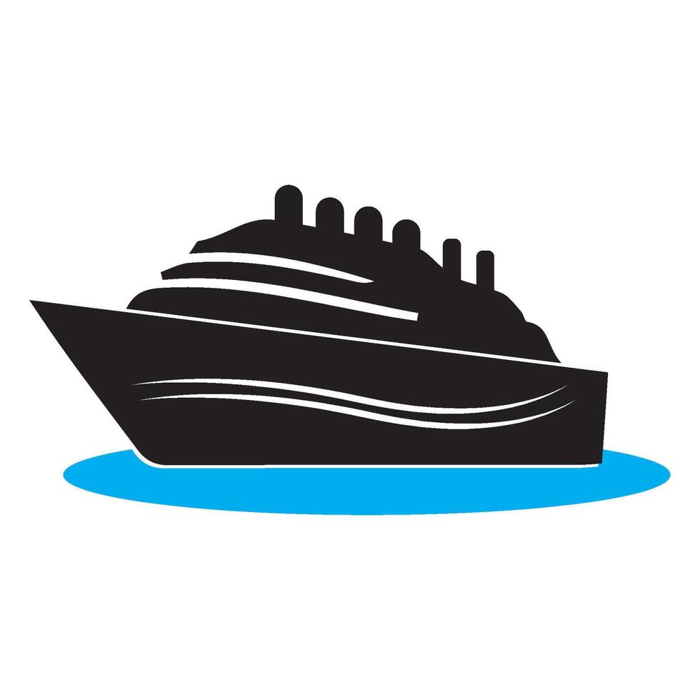 illustration of ship icon images vector